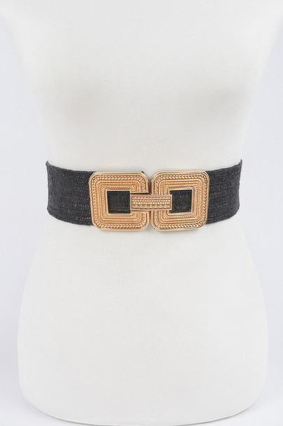 Metal Buckle Stretch Belt-50190
