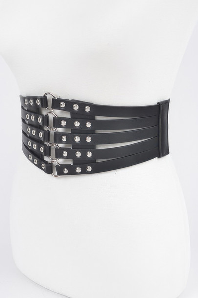 Stud Waist Elastic Belt-50142