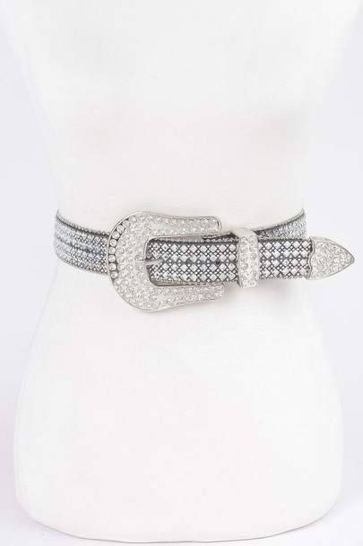Rhinestone Western Style Plus Size Belt-49520