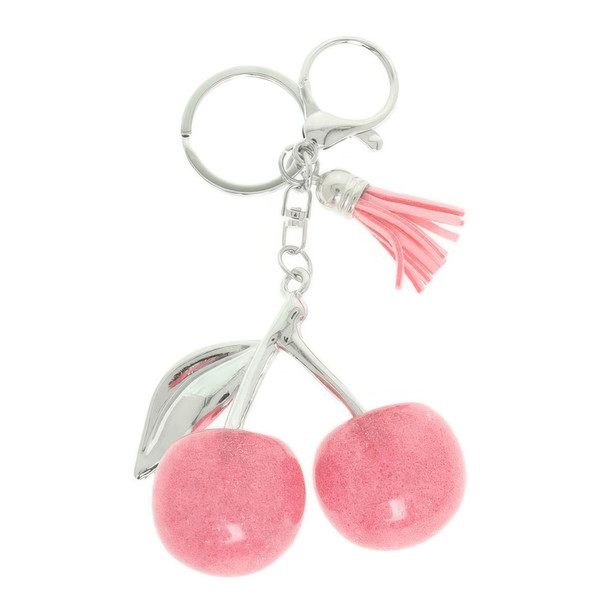 Synthetic Resin Cherry Keychain-52037