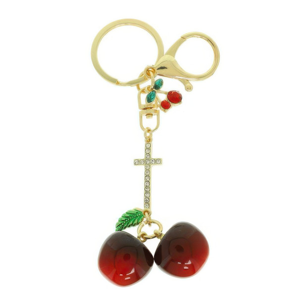 Red Cherry Charm Keychain-51633
