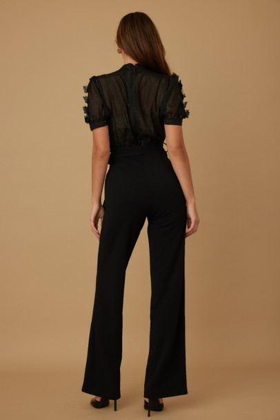 Multi Butterfly Sheer Pattern Jumpsuit-51919