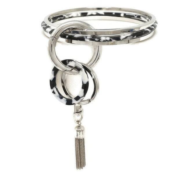 3pc Bangle Bracelet Set With Keychain-51485