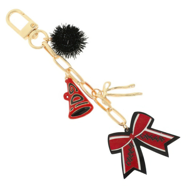 Cheer Themed Bag Charm Keychain-51260