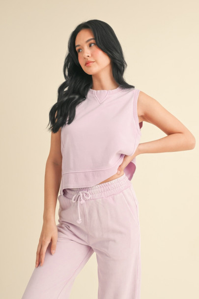 Mineral Wash Sleeveless Top-46705