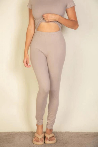 Basic Solid Leggings-44907