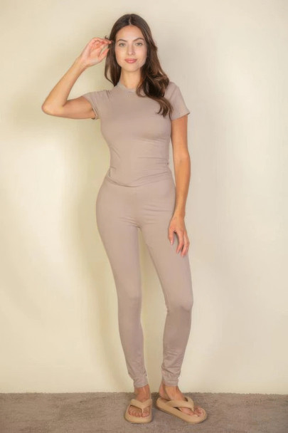 Basic Solid Leggings-44907