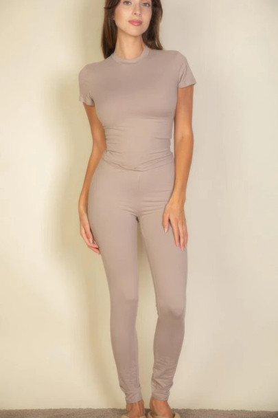 Basic Solid Leggings-44907