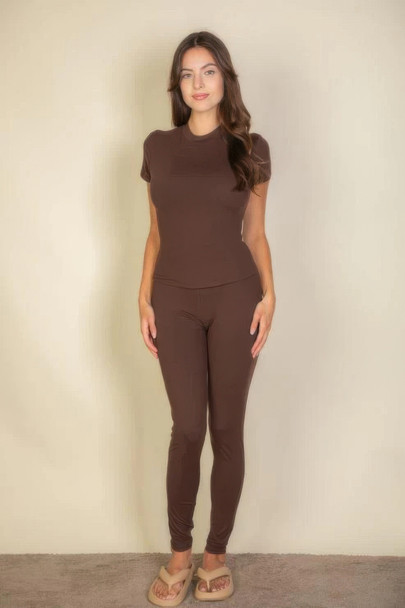 Basic Solid Leggings-44903