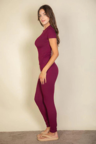 Basic Solid Leggings-44901