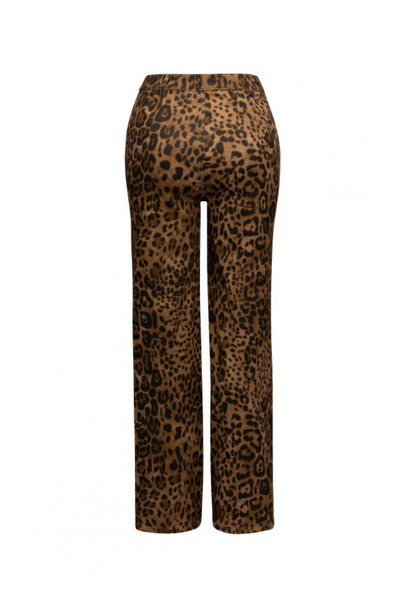 Leopard Printed Wide Leg Pants-47963