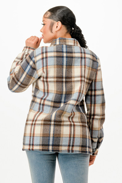 Sherpa Lined Flannel Warm Jacket         -51831