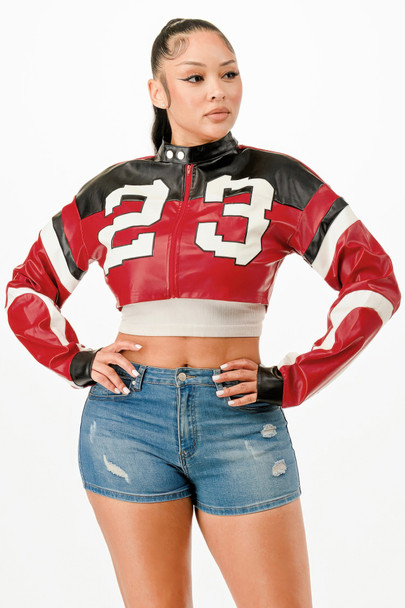 Cropped Moto Jacket          -51834
