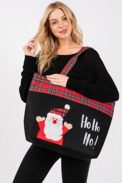 Ho Ho Ho Letter Santa Christmas Tote Bag-50861