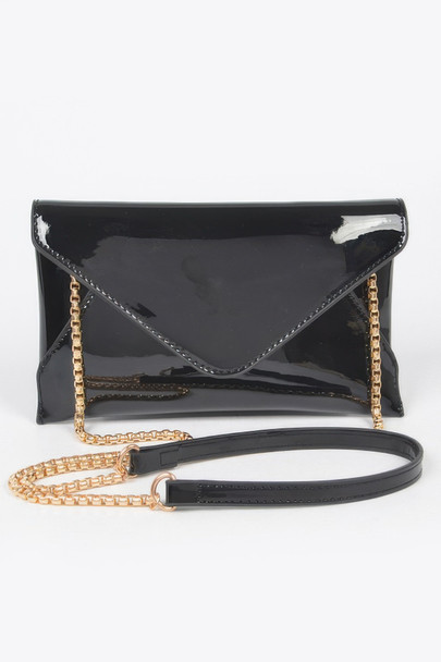 Enamel Envelope Clutch-48959