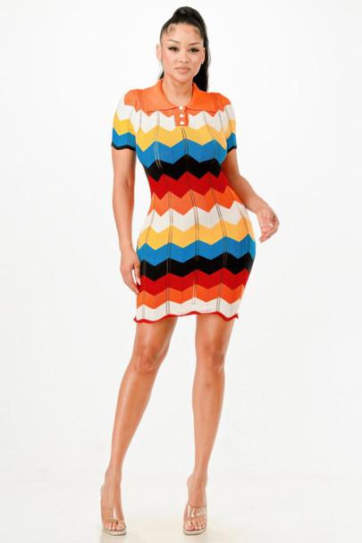 Knit Mini Dress         -50213