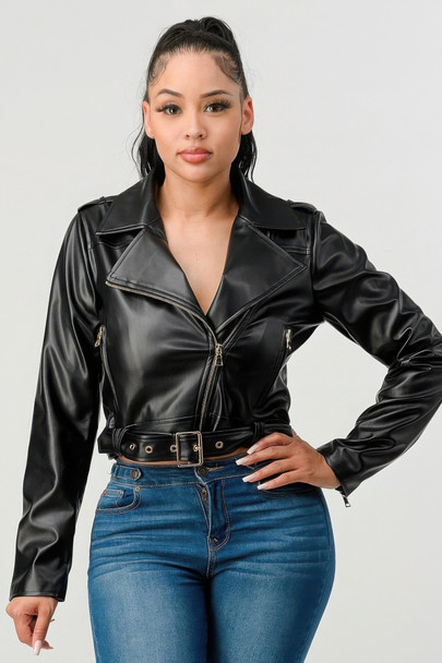 Pu Leather Jacket-44827