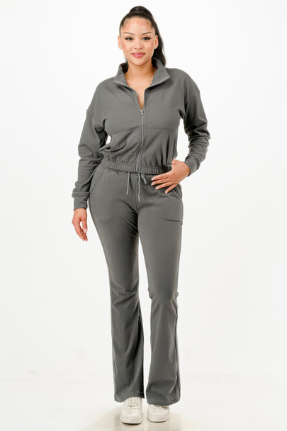 Soft Zipup Track Suit Set         -51838