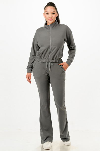 Soft Zipup Track Suit Set         -51838