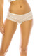 Mesh Bikini Underwear W/ Lace Trim-35821