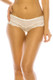 Mesh Bikini Underwear W/ Lace Trim-35821