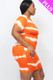 Plus Size Tie-dye Print Bodycon Dress-44259