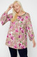 Floral, Bubble Sleeve Tunic-31938