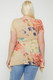 Multi-colored Watercolor Flower Print Tunic-29829