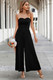 Elegant Off Shoulder Pleated High Waist Jumpsuit-49169 Elegant Off Shoulder Pleated High Waist Jumpsuit-49169
