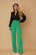 High Waist Pants With Buckle Belt-51903