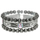 3pc Western Crystal Beaded Bracelet Set-51146