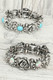 Western Rose Themed Stretch Bracelet-51143