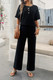 Two Pieces Outfits Knitted Crew Neck Button Set-48778 Two Pieces Outfits Knitted Crew Neck Button Set-48778