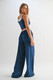 Drawstring Lounge Pants & Crop Top Set-48404 Drawstring Lounge Pants & Crop Top Set-48404