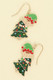 Christmas Tree With Elf Enamel Earrings-52095