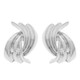 Wave Shape Door Knocker Post Earrings-52088
