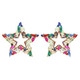Rhinestone Channel Set Inlay Star Earrings-52084