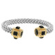 Twisted Cuff Jeweled Ends Bracelet-51679