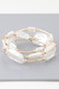 Multi Abstract Pearl Stone Tube Bracelet-47168