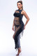 Fringe Cut Out Maxi Dress-44636 Fringe Cut Out Maxi Dress-44636