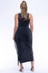 Fringe Cut Out Maxi Dress-44636 Fringe Cut Out Maxi Dress-44636