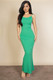 Ribbed Mermaid Hem Camisole Maxi Dress-52337