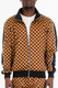 Mens Full Zip Checkered Jacket-45670 Mens Full Zip Checkered Jacket-45670