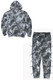 Tye Dye Sleeve Toggle Hoodie And Sweat Set-45639