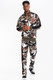 Full Camo With Stripe Track Bottom Pants-45640