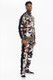 Full Camo With Stripe Track Bottom Pants-45640