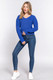 Dolman Slv Strappy Open Back Sweater        -42568