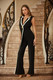 Single Golden Bell Button Jumpsuit-51953
