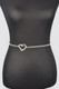 Rhinestone Heart Chain Belt-49531