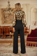 Flower Vein Sequin Print Jumpsuit-51936